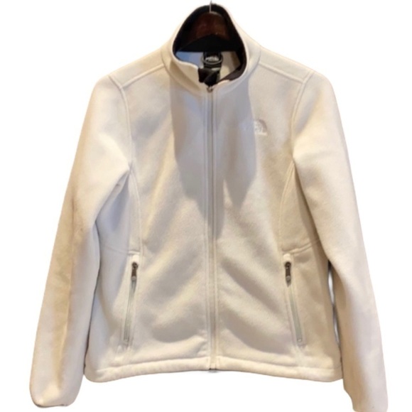 - 𝅺North Face Fleece Off White full zip Jacket Gorpcore SZ SP - Picture 1 of 8